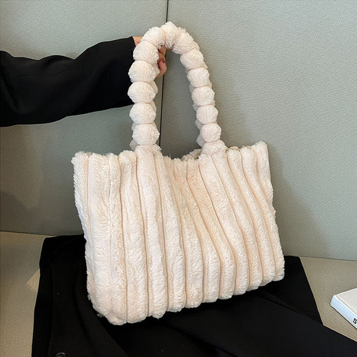 Furielle – Weiche Plüsch-Schultertasche aus Faux Fur