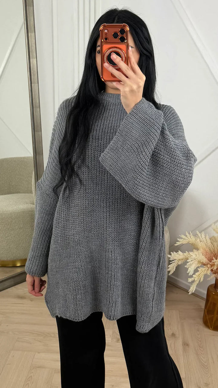 Solvara - Oversize-Strickpullover mit moderner Lässigkeit