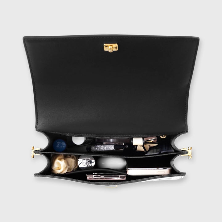 Noctyra – Schultertasche mit edler Kroko-Prägung