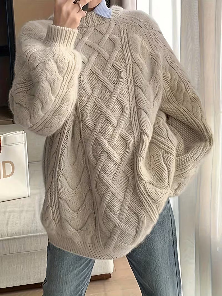 Nerissa – Locker fallender Strickpullover mit weicher Textur
