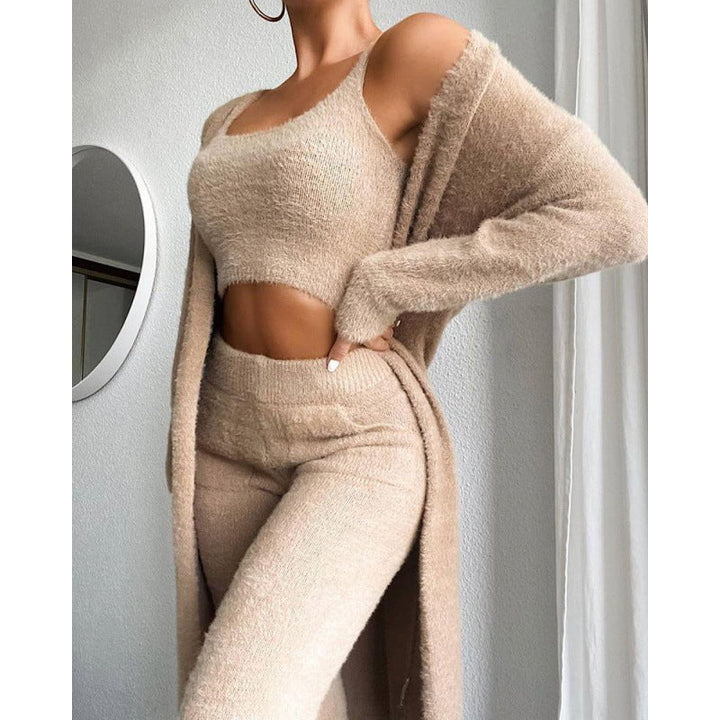 Velindra – Fuzzy Knit Loungewear-Set mit luxuriösem Komfort