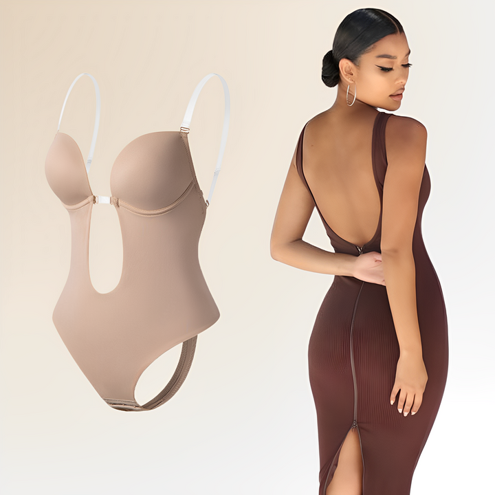 Seravelle – Shaping-Bodysuit mit offenem Rücken für ein makelloses Silhouette