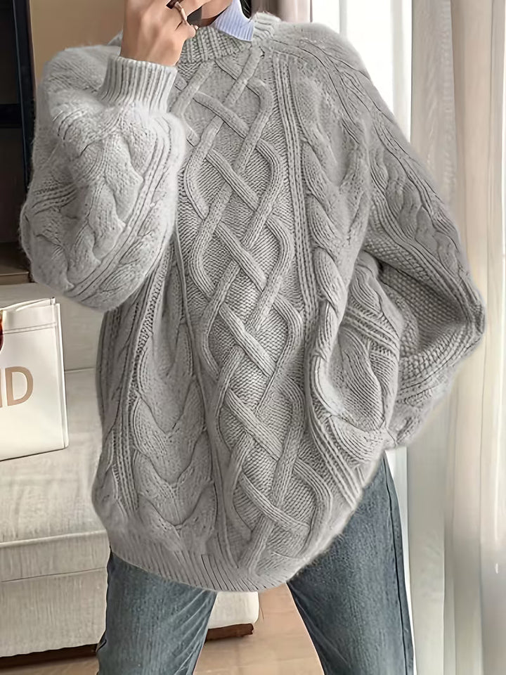 Nerissa – Locker fallender Strickpullover mit weicher Textur