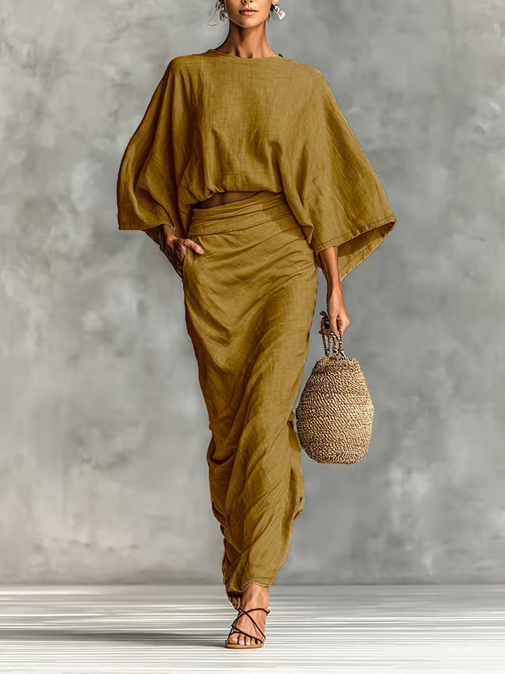 Lunessa - Zweiteiliges Leinen-Wickelset