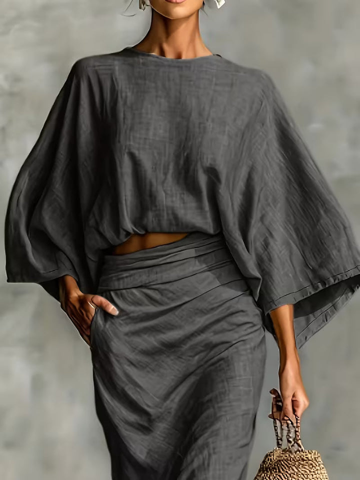 Lunessa - Zweiteiliges Leinen-Wickelset