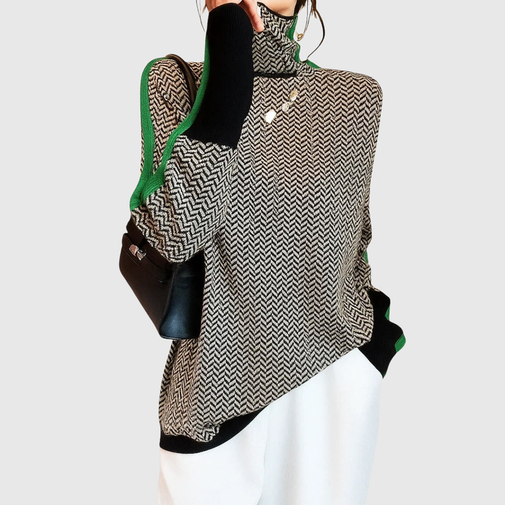 Sophie - Hochgeschlossener Pullover