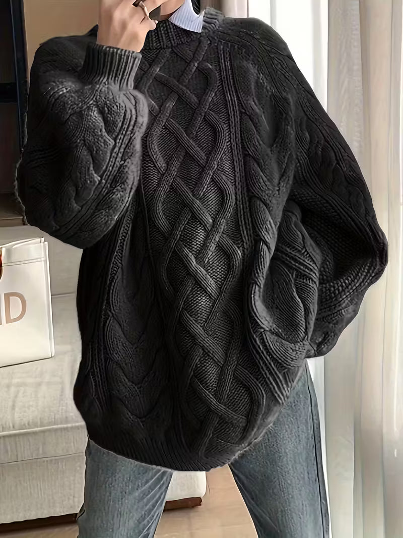 Nerissa – Locker fallender Strickpullover mit weicher Textur