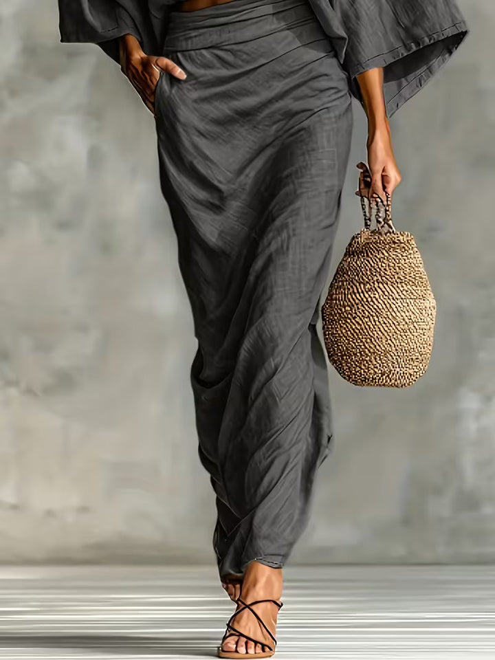 Lunessa - Zweiteiliges Leinen-Wickelset