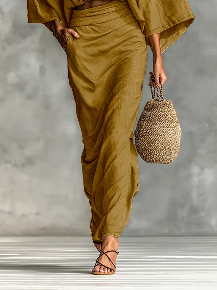 Lunessa - Zweiteiliges Leinen-Wickelset