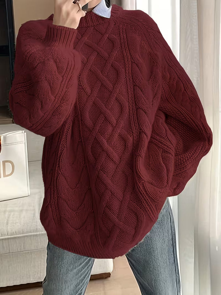 Nerissa – Locker fallender Strickpullover mit weicher Textur