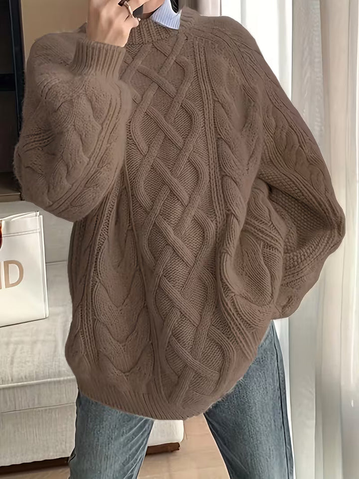 Nerissa – Locker fallender Strickpullover mit weicher Textur