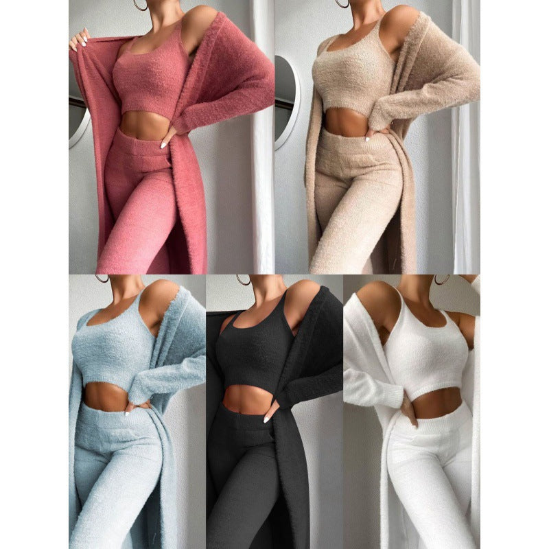 Velindra – Fuzzy Knit Loungewear-Set mit luxuriösem Komfort