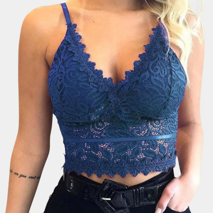 Lacevera – Zartes Cropped Spitzen-Top für sommerliche Eleganz