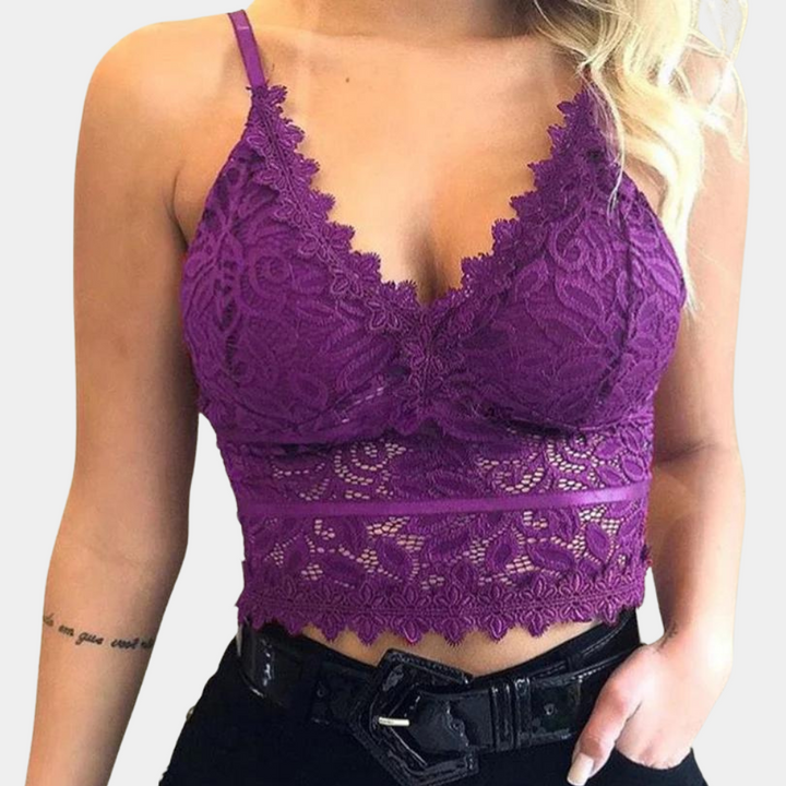 Lacevera – Zartes Cropped Spitzen-Top für sommerliche Eleganz