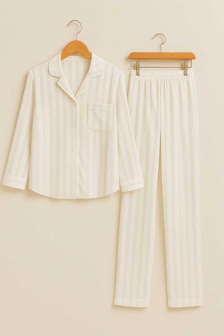 Valmira – Relaxed Lounge Set mit zeitlosen Streifen