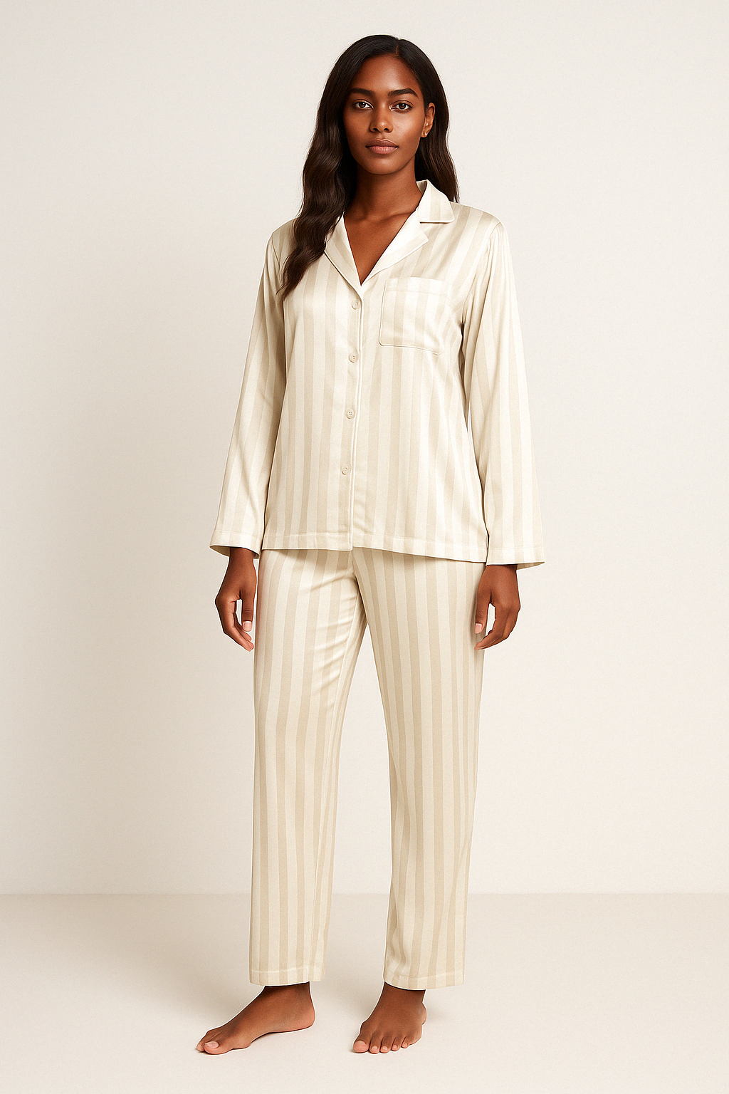 Valmira – Relaxed Lounge Set mit zeitlosen Streifen