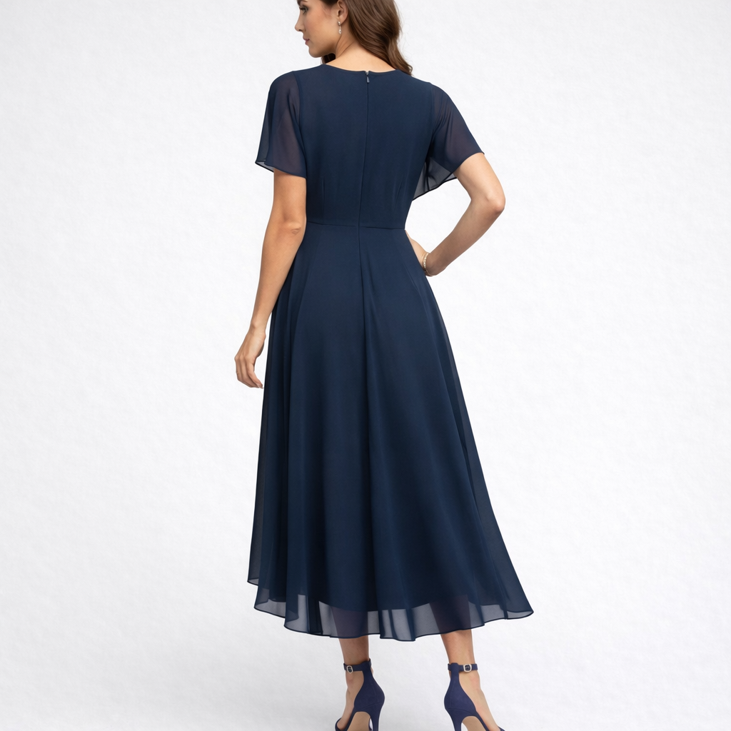 Catalisse – Fließendes Kleid mit V-Ausschnitt und eleganter Silhouette