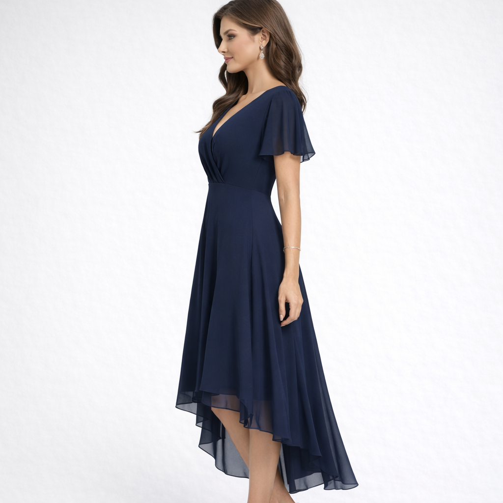 Catalisse – Fließendes Kleid mit V-Ausschnitt und eleganter Silhouette