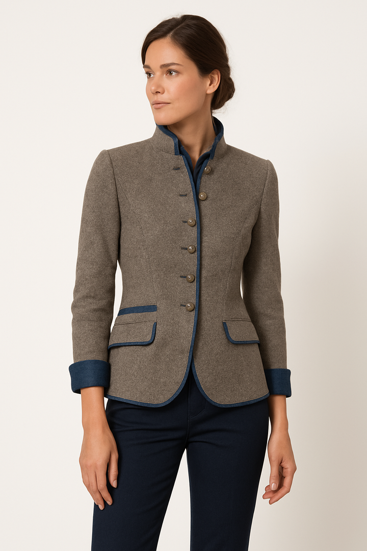 Élanique – Blazer mit Stehkragen und moderner Silhouette