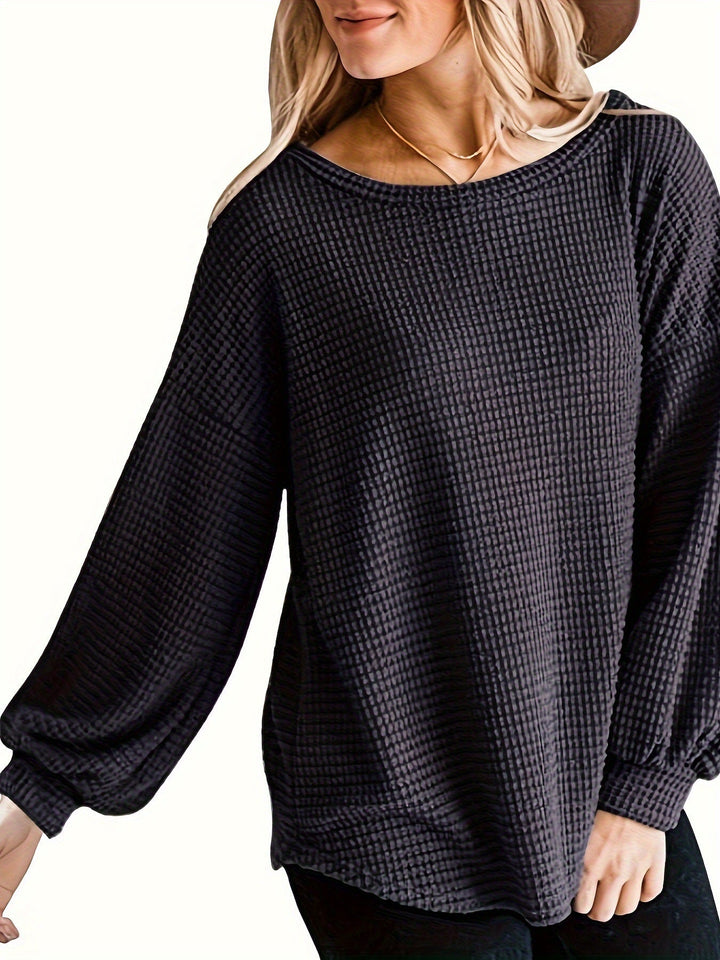 Elvira – Texturiertes Sweatshirt mit stiller Eleganz