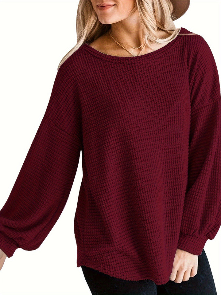 Elvira – Texturiertes Sweatshirt mit stiller Eleganz
