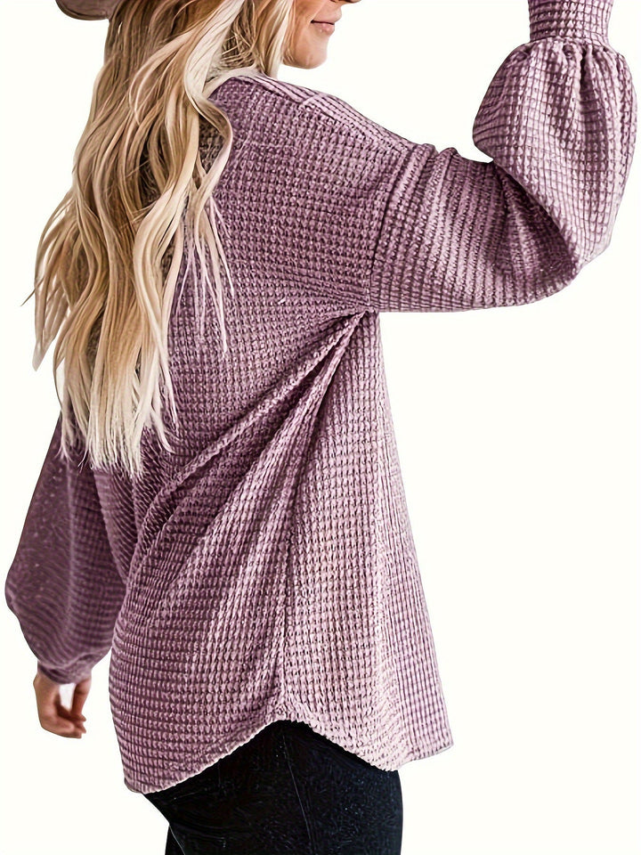 Elvira – Texturiertes Sweatshirt mit stiller Eleganz