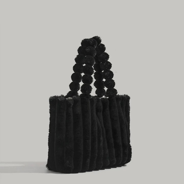 Furielle – Weiche Plüsch-Schultertasche aus Faux Fur