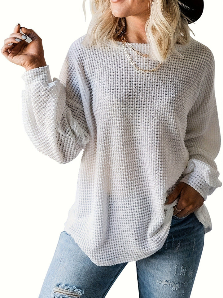 Elvira – Texturiertes Sweatshirt mit stiller Eleganz
