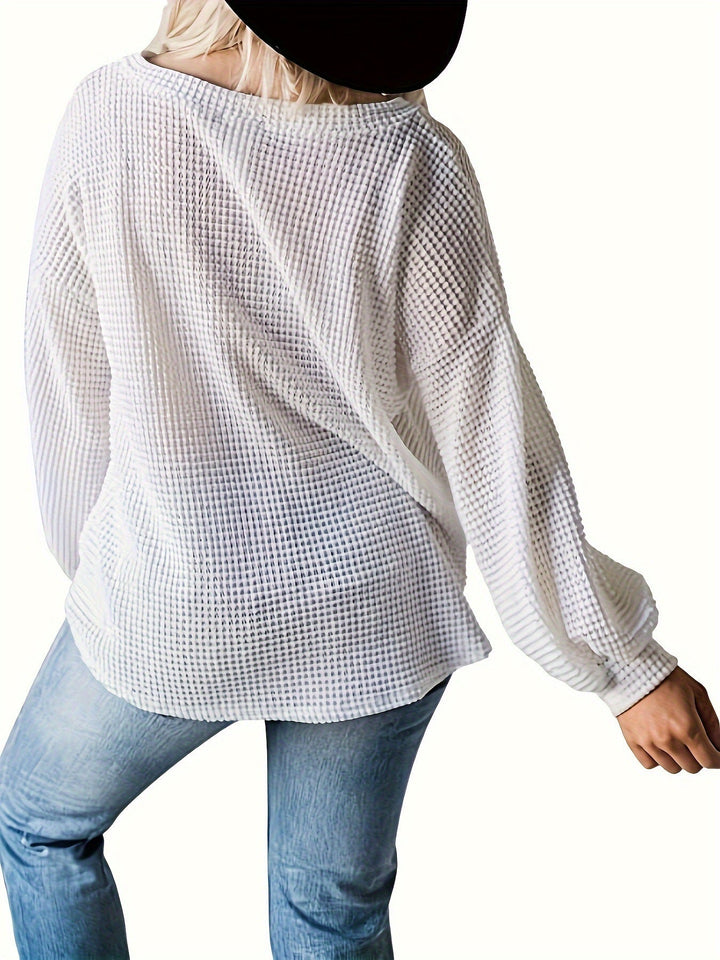 Elvira – Texturiertes Sweatshirt mit stiller Eleganz