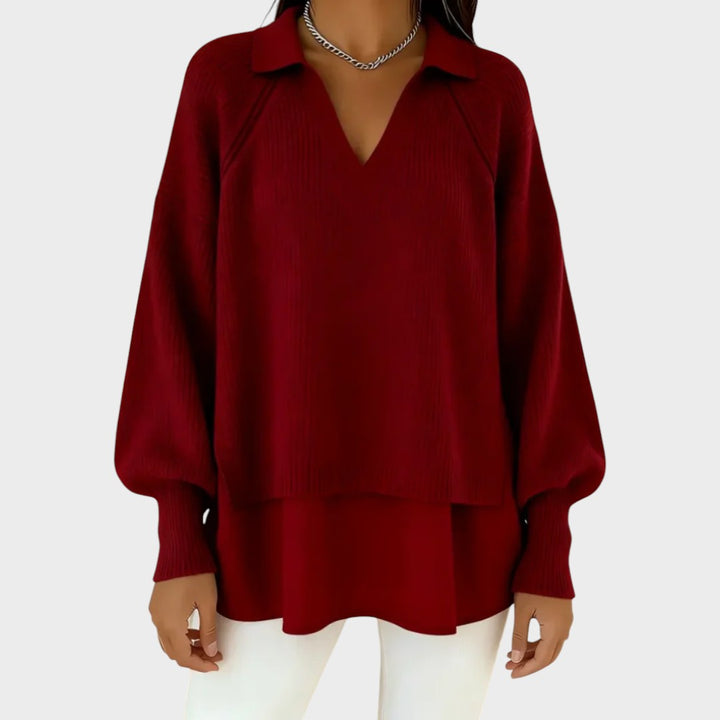 Elowen – Mehrlagiger Strickpullover mit entspannter Eleganz
