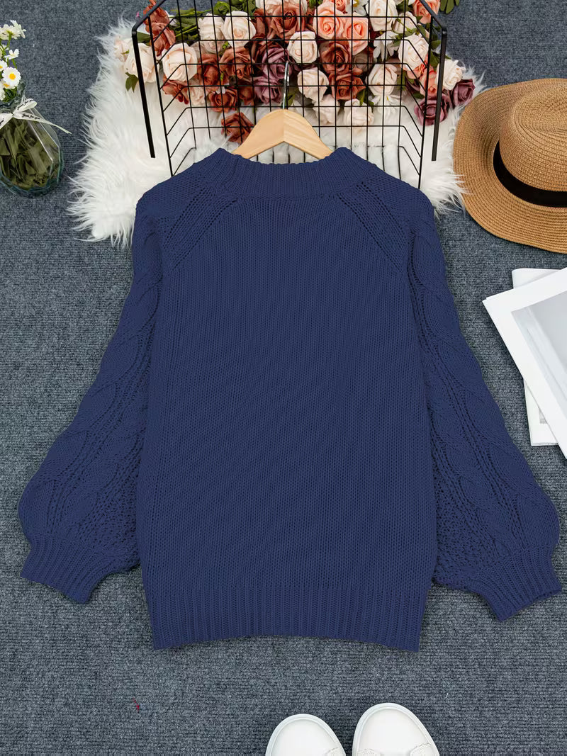 Nerissa – Locker fallender Strickpullover mit weicher Textur