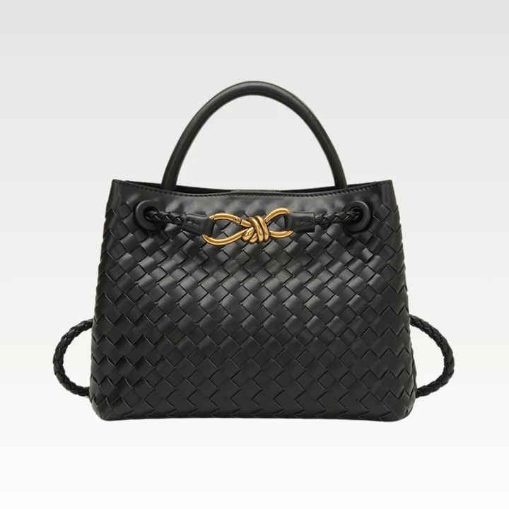 Lioréa – Geflochtene Leder-Handtasche mit Knoten-Detail