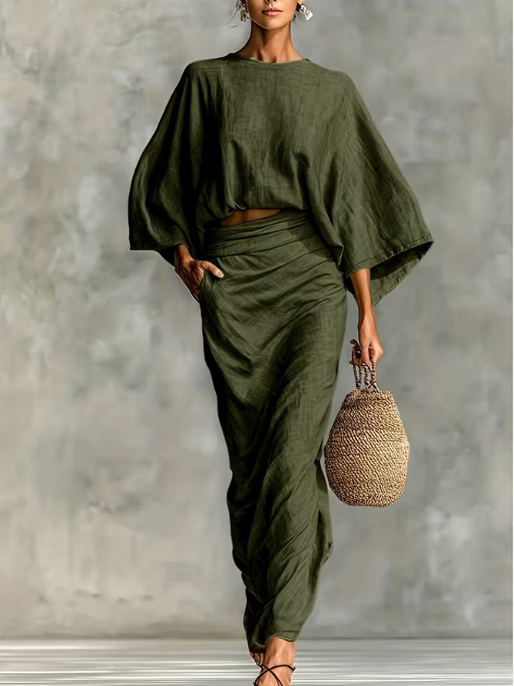 Lunessa - Zweiteiliges Leinen-Wickelset