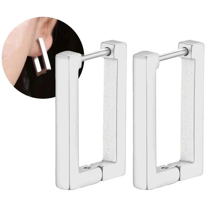 Quadréa – Glänzende Quadrat-Ohrringe mit zeitloser Eleganz