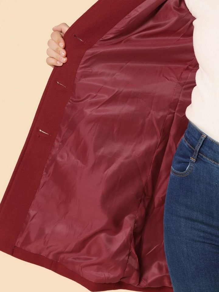 Nordelia - Damen-Wintermantel mit Knopfverschluss